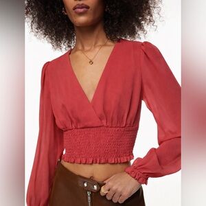 Aritzia Wilfred Wistful Blouse Size 2XS